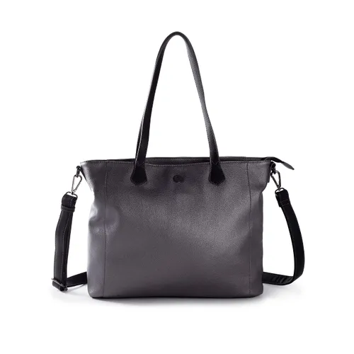Munich Women's Essentials Shopper Dark Silver Bags