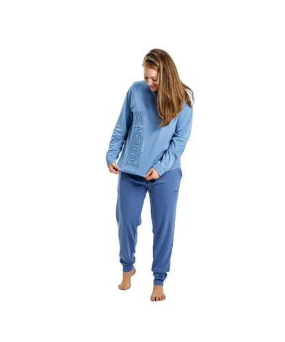 Munich Womens Long Sleeve Pajamas MUDP0301 - Blue
