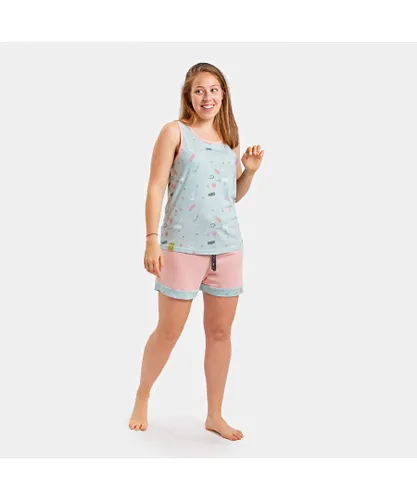 Munich Womens Short sleeve pajamas DH0202 - Multicolour