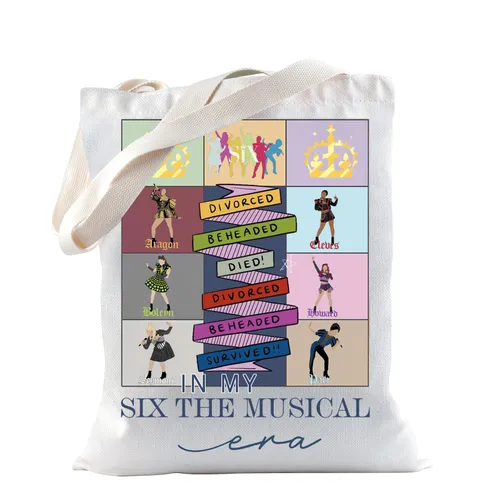 Musical Gift Broadway Six Musical Merchandise Tote Bag For