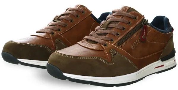 Mustang Brown Hellbrawn Lace Up Trainers