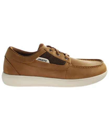 Musto Nautic Drift Brown Mens Shoes Leather