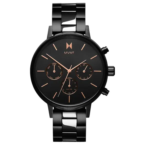 MVMT Analogue Quartz Watch for Women with Black Stainless