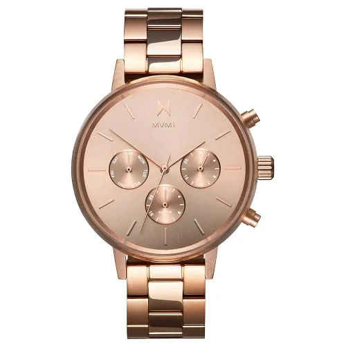 MVMT Analogue Quartz Watch for women with Rose gold colored