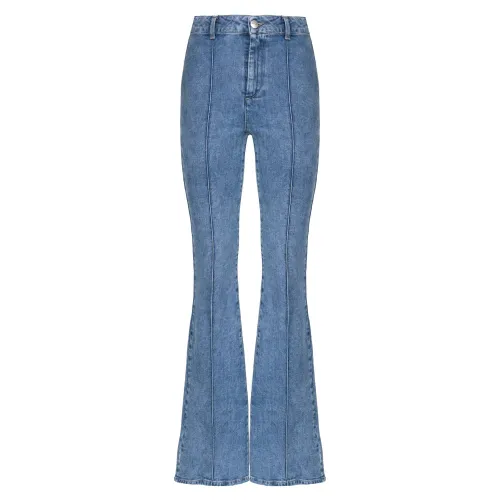 MVP wardrobe , Vintage Bonnet Denim Pants ,Blue female, Sizes:
