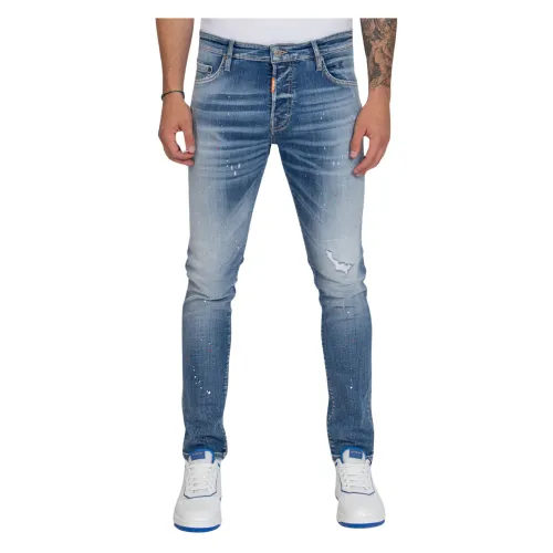My Brand , Spotted Jeans ,Blue male, Sizes: