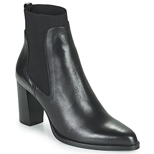 Myma  5912-CUIR-NOIR  women's Low Ankle Boots in Black