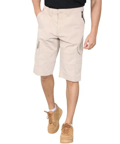 MYT Mens Cargo Multi-Pocket Quick Dry Shorts in Sand Cotton