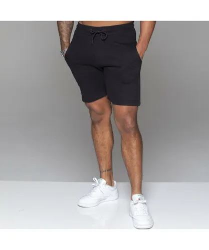 MYT Mens Fleece Shorts Black Cotton