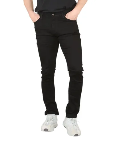 MYT Mens Skinny Fit Jeans Stretch Denim in Black