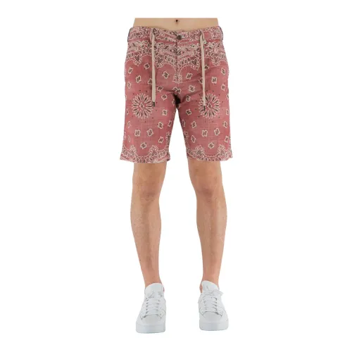 Myths , Casual Shorts ,Red male, Sizes: