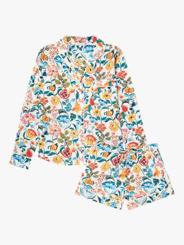 myza Floral Organic Cotton Short Pyjamas, Multi - Multi - Female