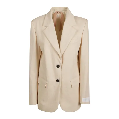 N21 , Stylish Jacket ,Beige female, Sizes: