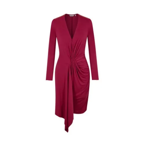 NAF NAF , Burgundy Karma Dress - Elegant and Versatile ,Red female, Sizes: