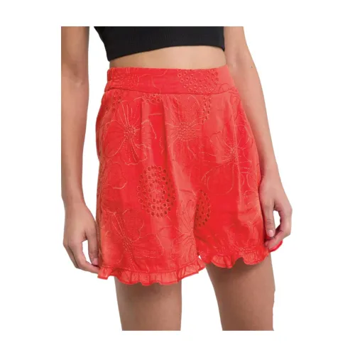 NAF NAF , Casual Shorts ,Red female, Sizes: