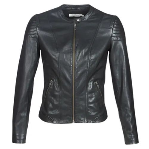 Naf Naf  CLIM  women's Leather jacket in Black