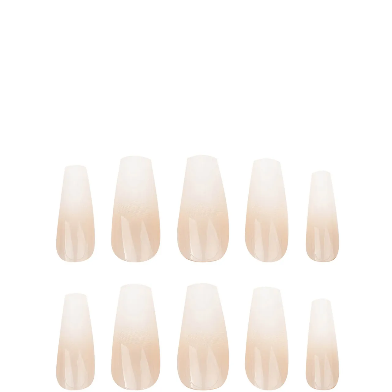 Nail HQ Long Coffin Ombre Nails (24 Pieces)