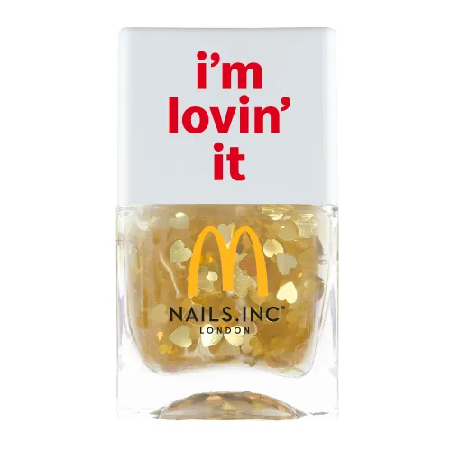 Nails.INC x McDonald’s I’m Loving It Gold Heart Nail