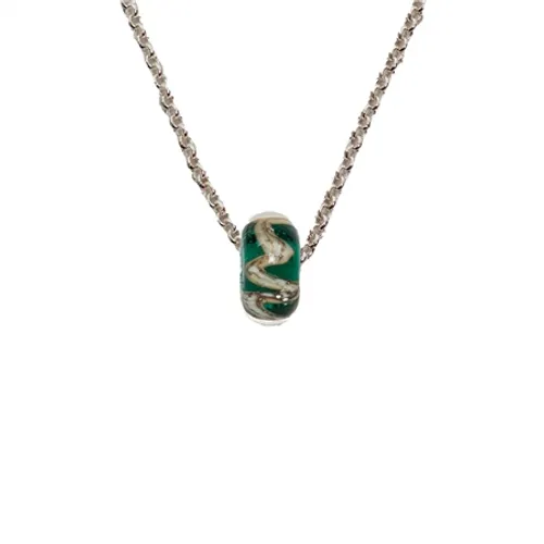 Nalu Beads Cornish Coast Morva Necklace - Silver & Teal - O/S
