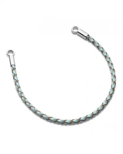 Nalu Beads Leather 19cm Bracelet - Turquoise