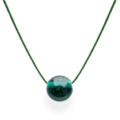 Nalu Beads Sand Pebble Silk Necklace - Multi - O/S