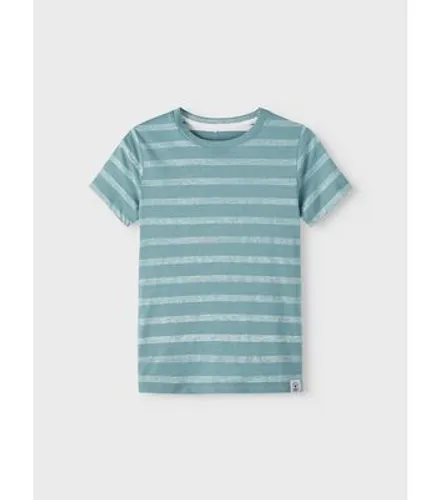 Name It Blue Stripe Crew Neck T-Shirt New Look