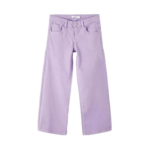 name it , Casual Pants for Girls ,Purple female, Sizes: