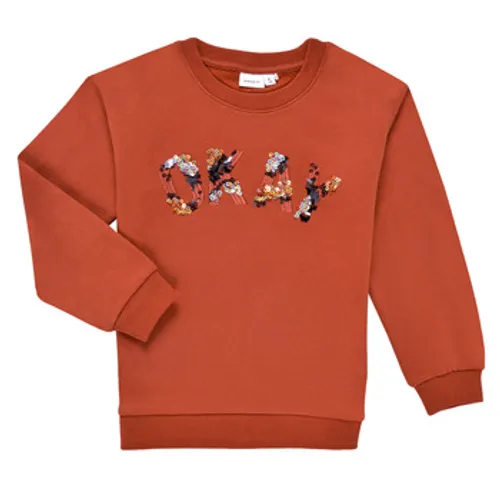 Name it  NKFOCALI LS SWEAT  girls's Children's Sweatshirt in Red
