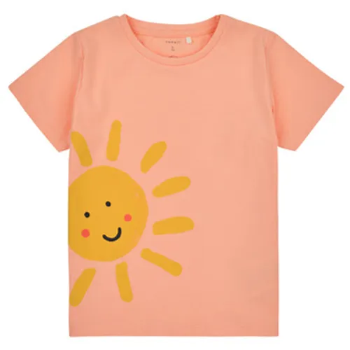 Name it  NMMFAMA SS TOP  boys's Children's T shirt in Orange