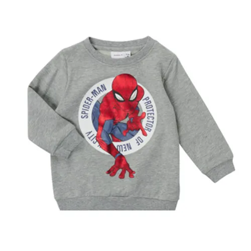 Name it  NMMJANICH SPIDERMAN SWEAT  boys's Children's sweatshirt in Grey