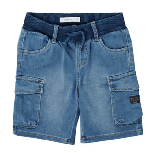 Name it  NMMRYAN  boys's Children's shorts in Blue