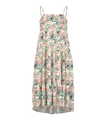 Name It White Tropical Strappy Maxi Dress New Look