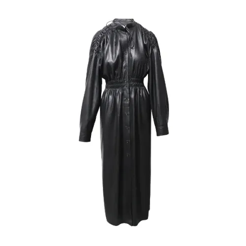 Nanushka , Leather Dress ,Black female, Sizes: