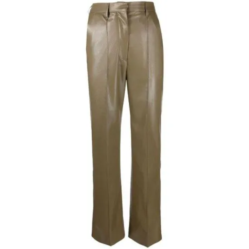 Nanushka , Nhka high-waisted trousers ,Green female, Sizes: