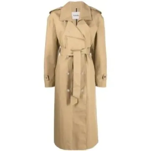 Nanushka , oversized trench coat ,Beige female, Sizes: