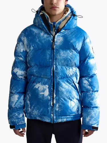 Napapijri A-Raspeball Puffer Jacket, Blue/Multi - Blue/Multi - Male
