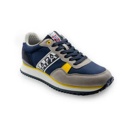Napapijri , Blue and Grey Sneakers S4Cosmos01/Nyp ,Blue male, Sizes: