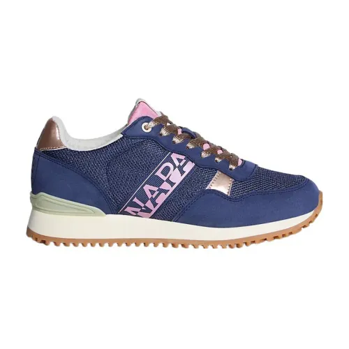 Napapijri , Blue Technical Fabric Sneaker Astra ,Blue female, Sizes: