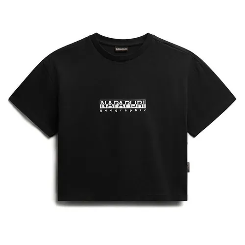 Napapijri Boxy Cropped T Shirt - Black