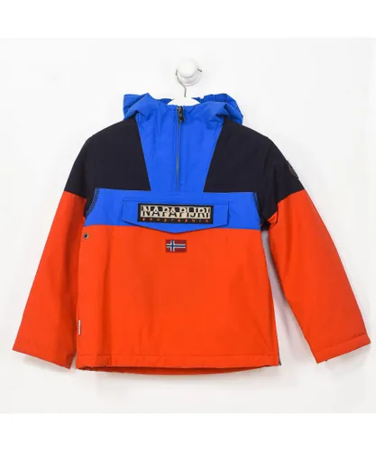 Napapijri Boys GA4EPE boy's hooded padded jacket - Multicolour
