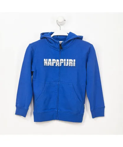 Napapijri Boys GA4EPY boy's long-sleeved hoodie - Blue