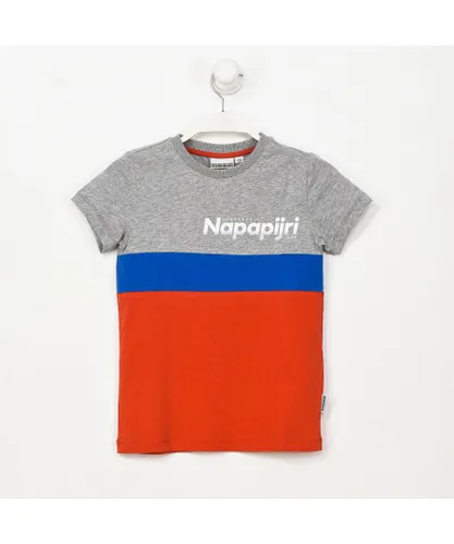 Napapijri Boys GA4EQE boy's short-sleeved round neck T-shirt - Multicolour