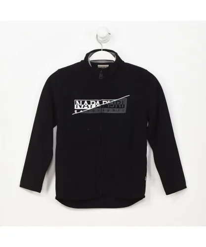 Napapijri Boys K TAKY fleece sweatshirt with elastic waistband N0CIVW boy - Black