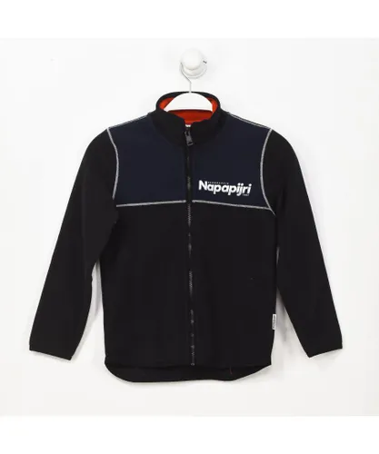Napapijri Boys K TAU fleece sweatshirt with high neck and inner lining GA4EPQ boy - Black