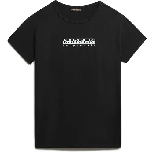 Napapijri Boys Small Box T Shirt - Black