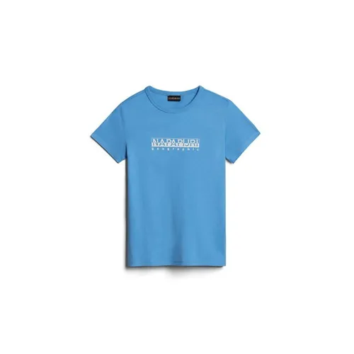 Napapijri Boys Small Box T Shirt - Blue