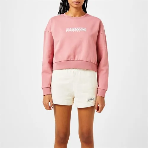 Napapijri Cropped Crew Sweater Womens - Pink