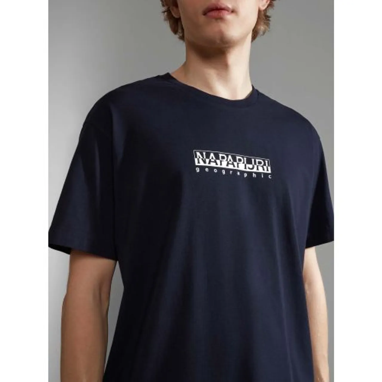 Napapijri Mens Blue Marine S-Box T-Shirt