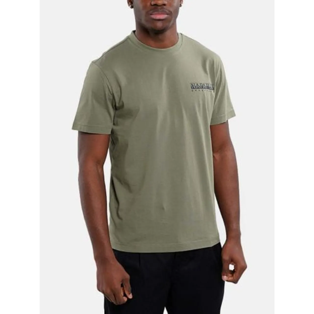 Napapijri Mens Green Lichen S-Tahi T-Shirt