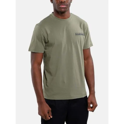Napapijri Mens Green Lichen S-Tahi T-Shirt